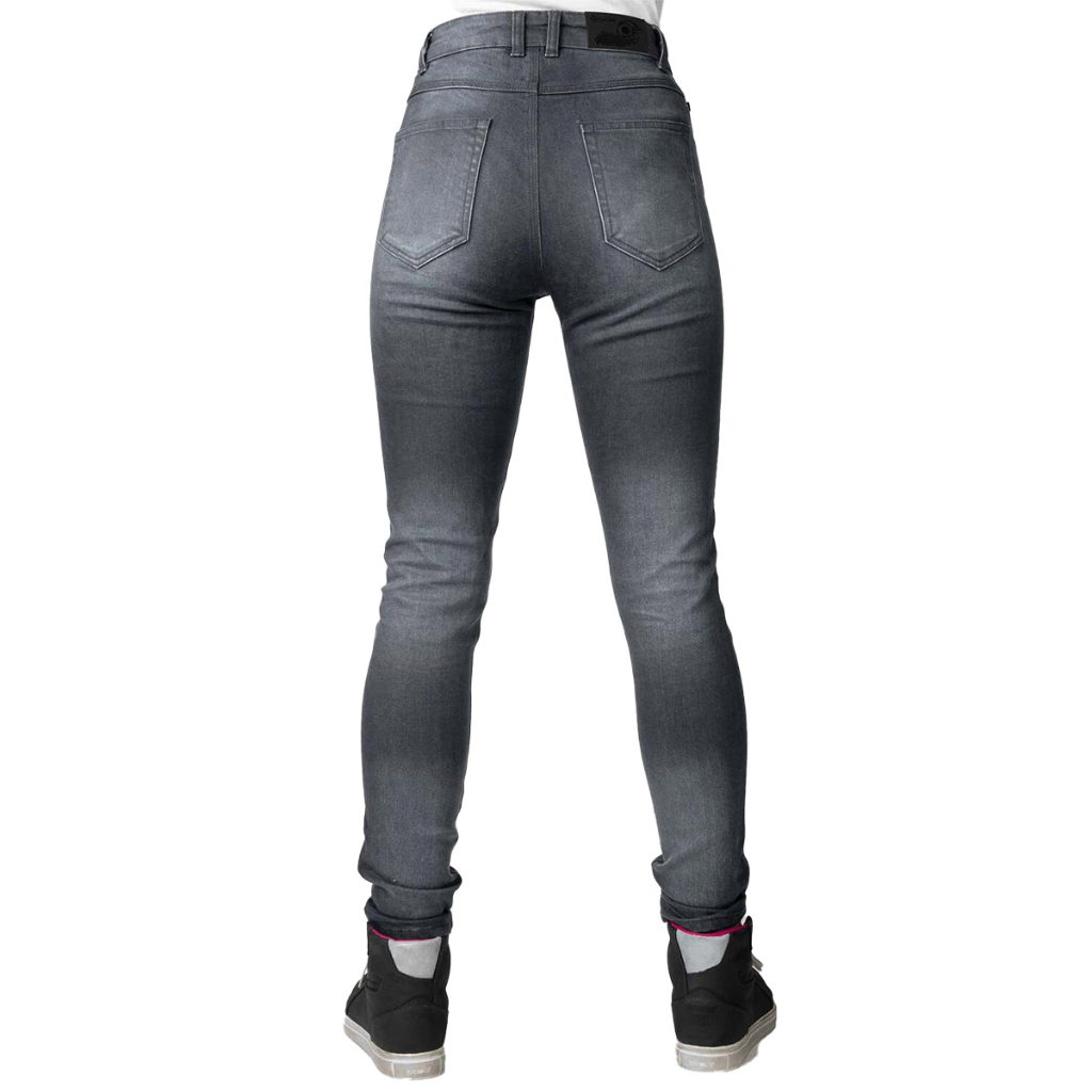 QUẦN JEAN NỮ LADIES ELARA GREY SLIM SHORT