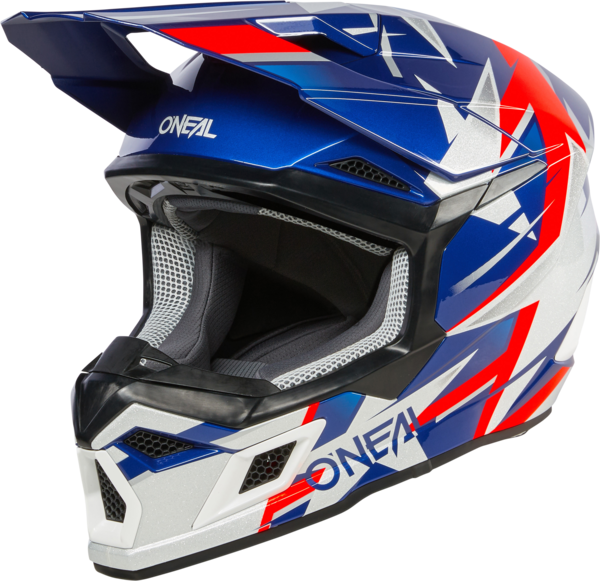 MŨ BẢO HIỂM 3SRS HELMET RIDE BLUE/WHITE/RED