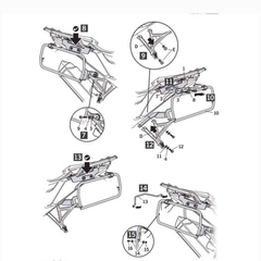 BỘ KHUNG LẮP THÙNG 02 BÊN - 4P SYSTEM HONDA CRF 1100 L AFRICA TWIN ADVENTURE