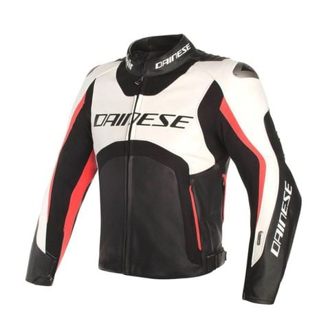 ÁO BẢO HỘ MOTO DAINESE MISANO D-AIR PERF. JACKET - WHITE/BLACK/RED/FLUO