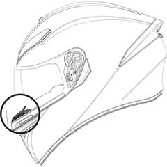 PHỤ KIỆN NÓN AGV BREATH DEFLECTOR K5 S/K3 SV/K1