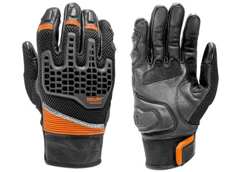 GĂNG TAY MOTO HEVIK SAPA GLOVES - BLACK/ORANGE