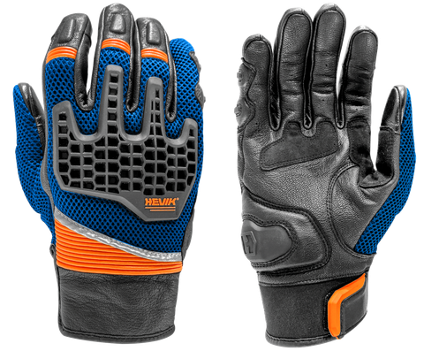 GĂNG TAY MOTO HEVIK SAPA GLOVES - BLUE/ORANGE