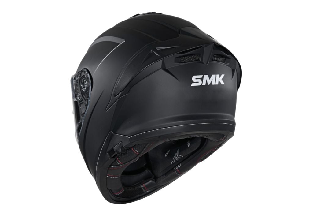 MŨ BẢO HIỂM FULLFACE SMK TYPHOON SOLID - MATT BLACK - MA200 (ECE 22.05 & 06 | DOT)