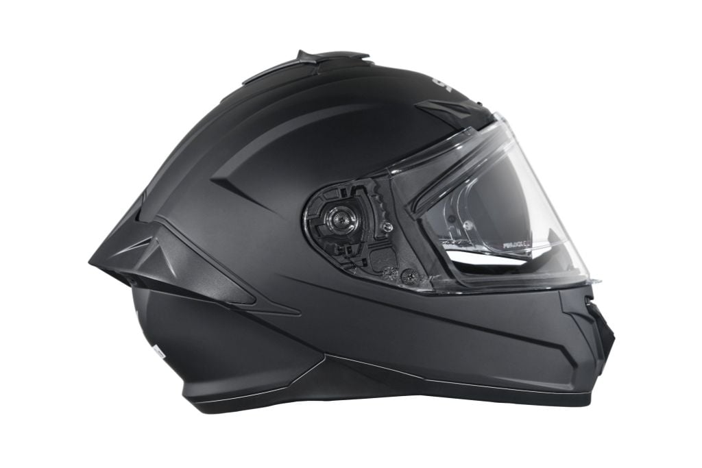 MŨ BẢO HIỂM FULLFACE SMK TYPHOON SOLID - MATT BLACK - MA200 (ECE 22.05 & 06 | DOT)