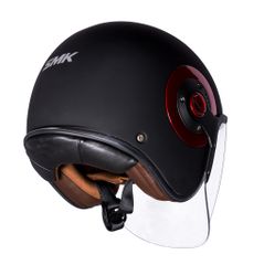 MŨ BẢO HIỂM SMK RETRO JET MATT BLACK - MA230 (ECE 22.05 & 06 | DOT)