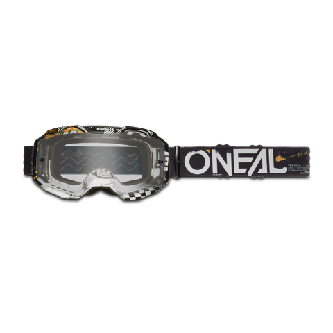KÍNH BẢO HỘ MOTO O'NEAL B-10 ATTACK MX GOGGLES BLACK/WHITE - CLEAR