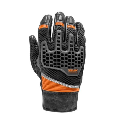 GĂNG TAY MOTO HEVIK SAPA GLOVES - BLACK/ORANGE