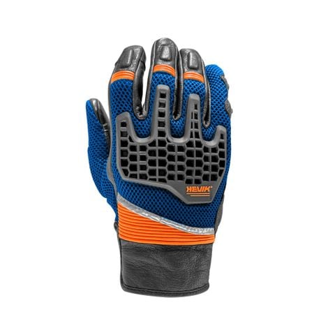 GĂNG TAY MOTO HEVIK SAPA GLOVES - BLUE/ORANGE