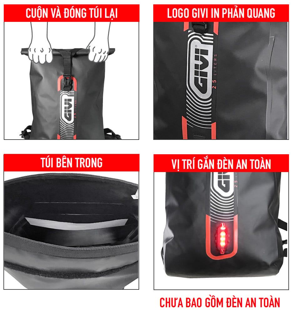 BALO CHỐNG NƯỚC PRIME GIVI PBP02