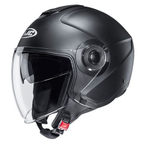MŨ BẢO HIỂM OPEN FACE HJC i40N SOLID SEMI FLAT BLACK (ECE 22.06)