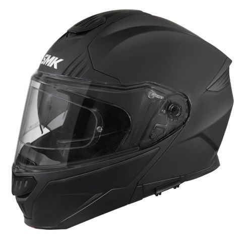 MŨ BẢO HIỂM FLIP UP SMK GULLWING MATT BLACK MA200 (ECE 22.05 & 06 | DOT)