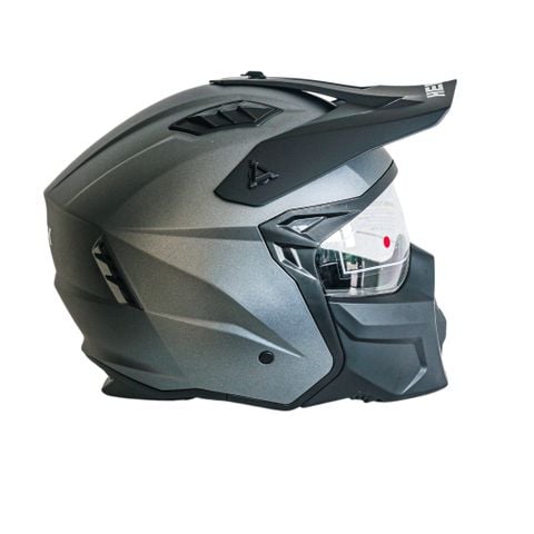 MŨ BẢO HIỂM HEVIK HV46 MORFEO SOLID MATT TITANIUM