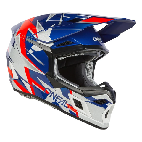 MŨ BẢO HIỂM FULLFACE  O'NEAL 3SRS HELMET RIDE V.24 BLUE/WHITE/RED (ECE 22.06 & DOT)