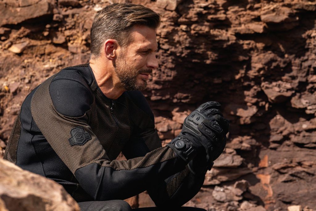 GĂNG TAY MOTO KNOX ORSA TEXTILE OR4 BLACK