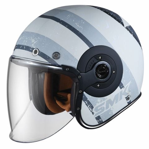 MŨ BẢO HIỂM SMK RETRO JET PINSTRIPE - MA666 (ECE 22.05 & 06 | DOT)