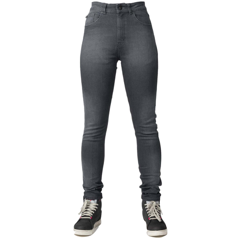 QUẦN JEAN BẢO HỘ MOTO CHO NỮ BULL- IT LADIES ELARA GREY SLIM SHORT