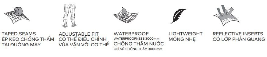 QUẦN ĐI MƯA HEVIK TWISTER WATERPROOF TROUSERS