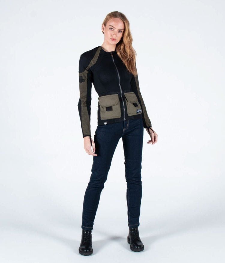 ÁO GIÁP BẢO HỘ MOTO THOÁNG KHÍ DÀNH CHO NỮ KNOX WOMEN’S URBANE PRO UTILITY MK3/OLIVE