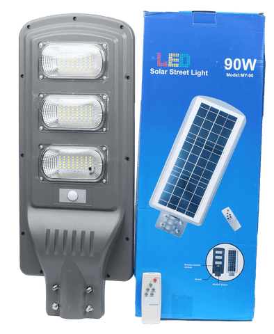  Đèn đường năng lượng mặt trời 90W – Tặng kèm ống trụ - Anh sáng mạnh 