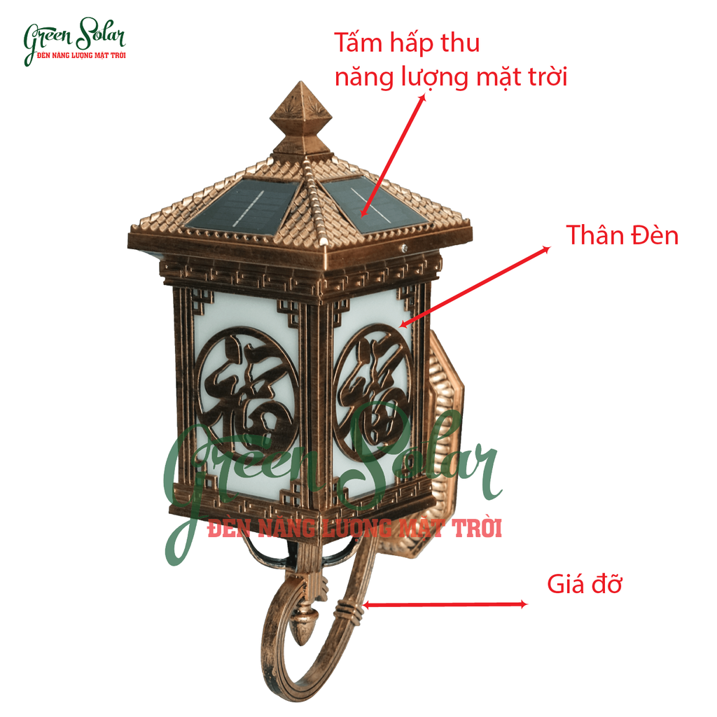 Đèn treo tường chữ Phúc