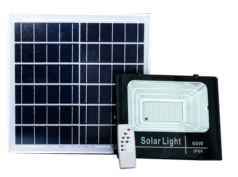  Đèn Pha 60W Ánh Sáng Mạnh – Đèn Năng Lượng Mặt Trời Cao Cấp – Ánh Sáng Trắng 