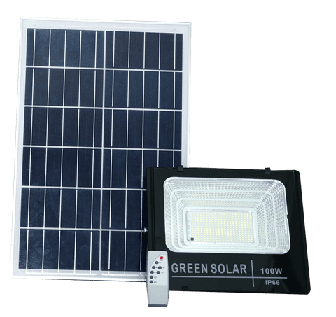  Đèn Pha 100W Ánh Sáng Mạnh – Đèn Năng Lượng Mặt Trời Cao Cấp – Ánh Sáng Trắng 