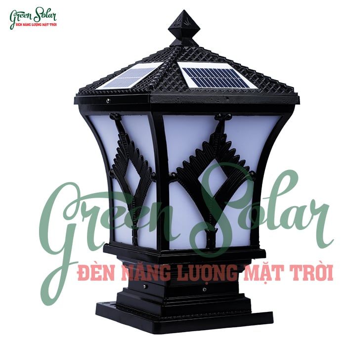 Đèn trụ cổng hình quạt lớn