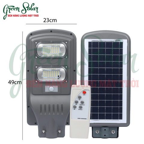  Đèn đường năng lượng mặt trời 60W – Tặng kèm ống trụ 