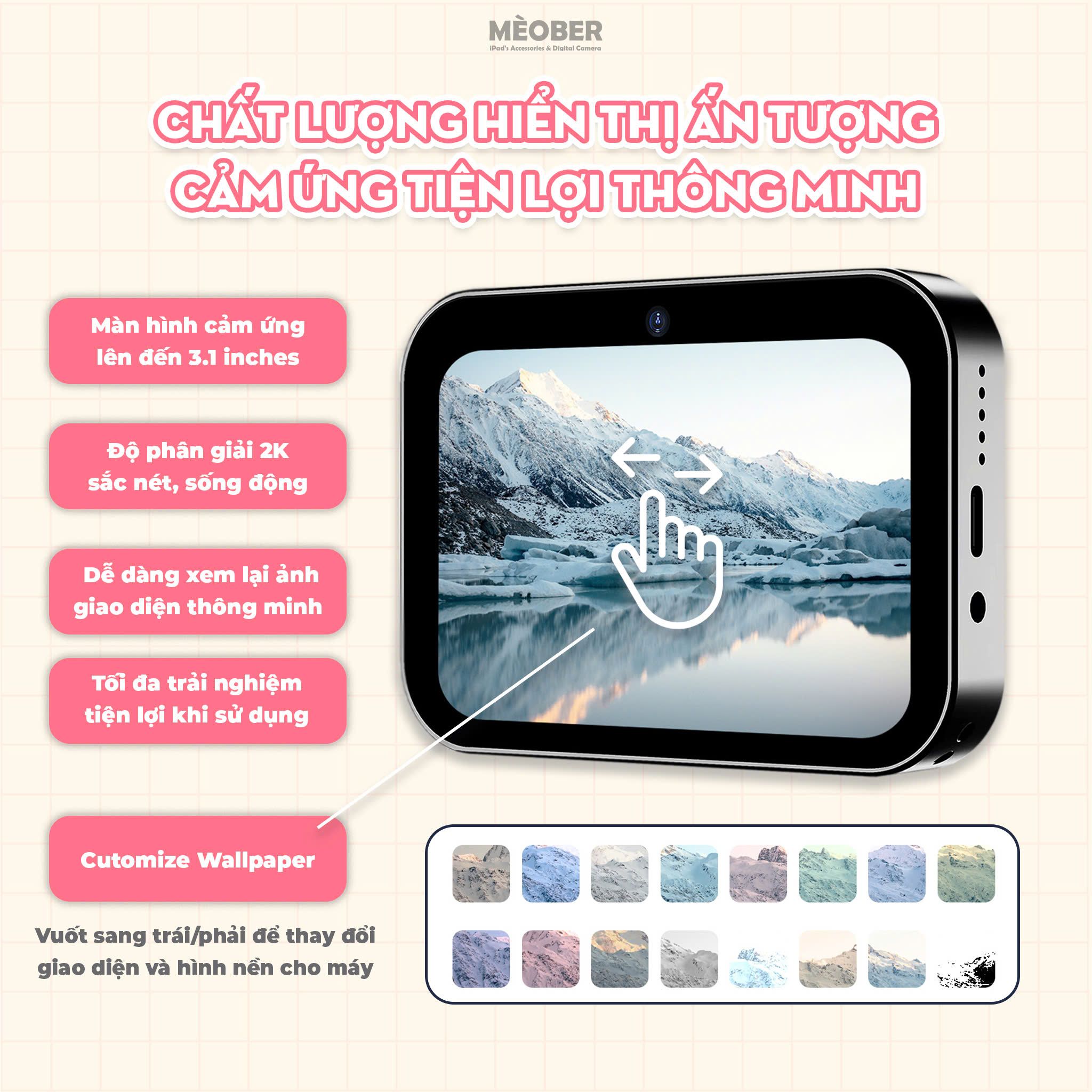  [Tặng thẻ nhớ] Máy Chụp Quay MiniPod Touch Camera - Giải trí đa phương tiện, chơi game xem phim, thiết kế nhỏ gọn 3 camera by MèoBer 