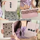  [Premium] Bao da cover iPad Cute Acrylic, phối màu pastel, in 3D hoạ tiết nổi & chống ố Cover iPad Gen 7 8 9, Air 4 5 6, Pro 11 12.9 