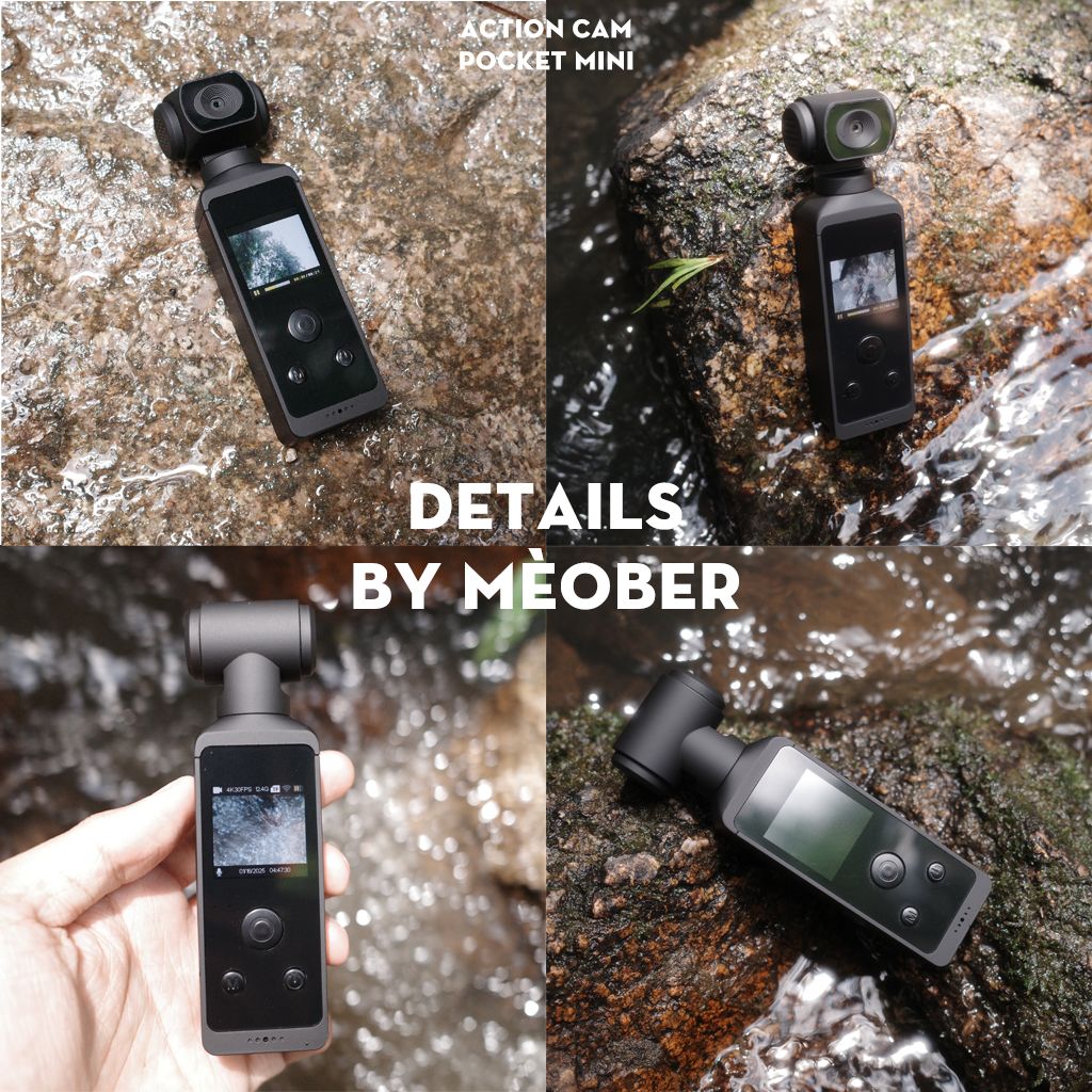  [Tặng thẻ nhớ] Máy Quay Chụp Cầm Tay Digital Pocket Mini Camera - quay vlog 4K video, chụp ảnh 18MP, tích hợp Wi-Fi by MèoBer 