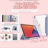  [DIY] Bao da cover iPad basic màu pastel tối giản, nhám mờ & chống ố. Cover iPad Gen 5 6 7 8, Mini, Air 4 3, Pro 11 12.9 
