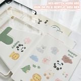 [Premium] Bao da Xoay iPad Cute Acrylic, phối màu pastel, in hoạ tiết & lưng chống ố Cover iPad Gen 7 8 9, Air 4 5 6, Pro 11 12.9 