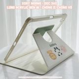  [Premium] Bao da Xoay iPad Cute Acrylic, phối màu pastel, in hoạ tiết & lưng chống ố Cover iPad Gen 7 8 9, Air 4 5 6, Pro 11 12.9 