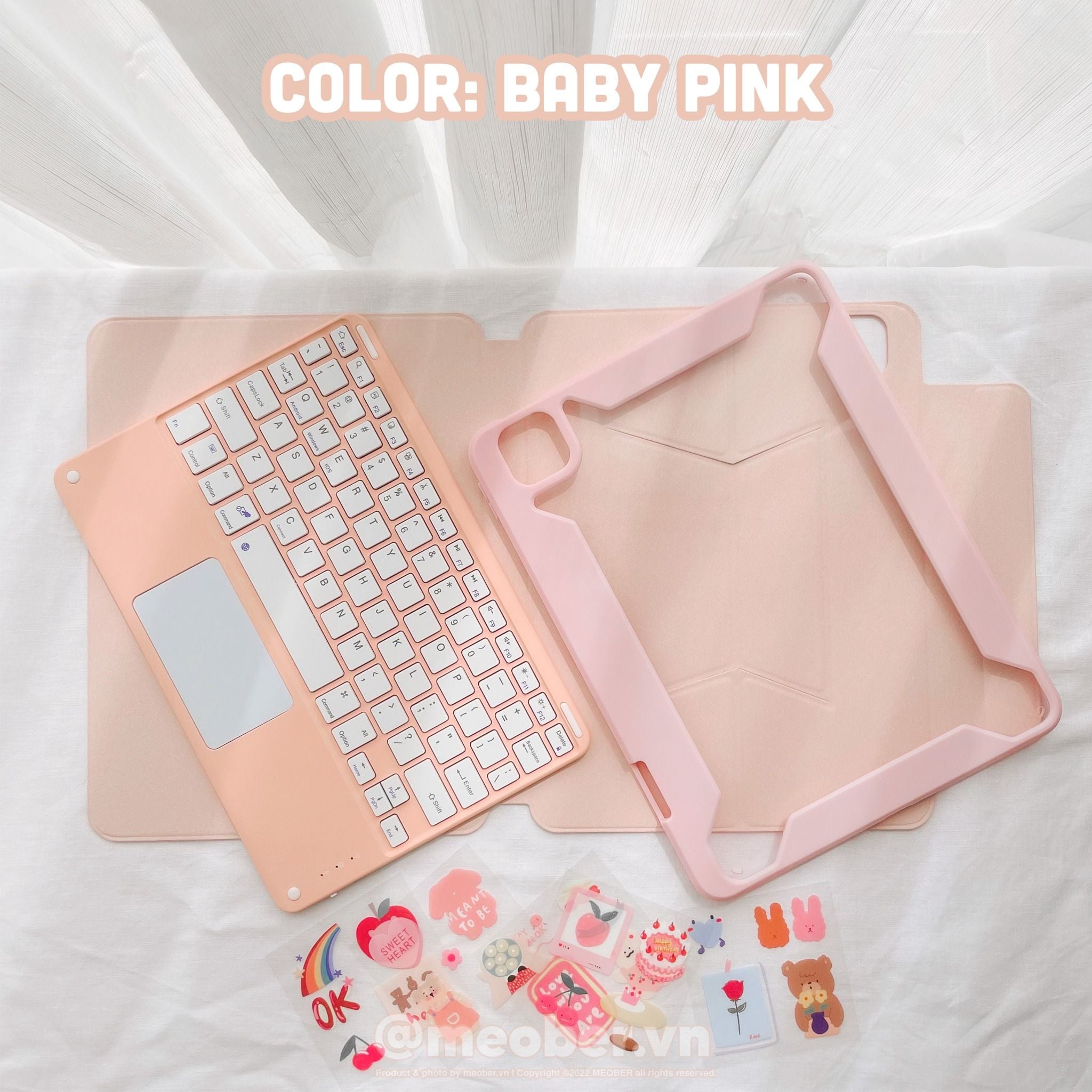  [Premium] Bao Da Nam Châm Kèm Bàn Phím Tháo Rời Cho iPad Pro 11, Air 4/5/6/7, Mini 6, 12.9inch M1/M2, Pro M4. 