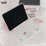  [Premium] Bao Da Kèm Bàn Phím Không dây Cho iPad Gen5/6/7/8/9/10/11, Air3/4/5/6/7,Pro11 M2 M4 
