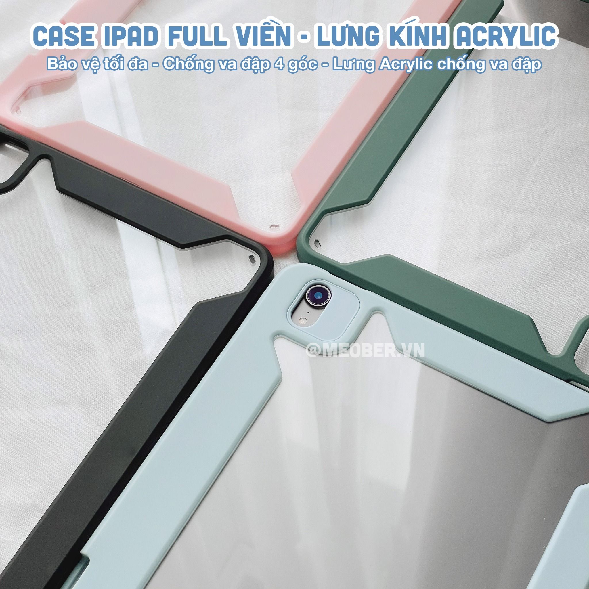  [Premium] Bao Da Nam Châm Kèm Bàn Phím Tháo Rời Cho iPad Pro 11, Air 4/5/6/7, Mini 6, 12.9inch M1/M2, Pro M4. 