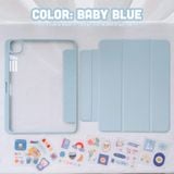  Bao da nam châm iPad, tháo rời 2 mảnh cho Pro 11, Mini 6, Air 4 5 6, 10.2 inch - Có khe sạc bút, mặt lưng trong 