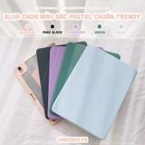  Bao da iPad Xoay Dọc 360 cho iPad Pro 11, Mini 6/7, Air 4/5/6/7, 10.2 inch, Gen10/11, Pro M4 - Có khe sạc bút, lưng trong suốt 