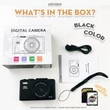  [Tặng thẻ nhớ] Máy Chụp Hình Digital MX10 UltraHD - Chụp giả lập màu phim 64MP, quay video 4K, màn hình lật, tích hợp Wi-Fi by MèoBer 