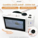  [Tặng thẻ nhớ] Máy Chụp Hình Digital MX10 UltraHD - Chụp giả lập màu phim 64MP, quay video 4K, màn hình lật, tích hợp Wi-Fi by MèoBer 