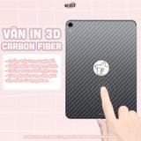  Miếng dán Carbon bảo vệ mặt lưng cho iPad - In 3D, chống trầy xước, không bám vân tay & tăng độ bám khi cầm iPad 