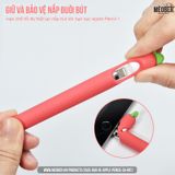  Case bảo vệ Apple Pencil thế hệ 1 và 2, chất liệu silicon cao cấp, ốp cover Apple Pencil Cà Rốt (3 màu) 