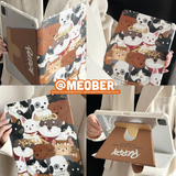  [Premium] Bao da Xoay iPad Cute Acrylic, phối màu pastel, in hoạ tiết & lưng chống ố Cover iPad Gen 7 8 9, Air 4 5, Pro 11 12.9 