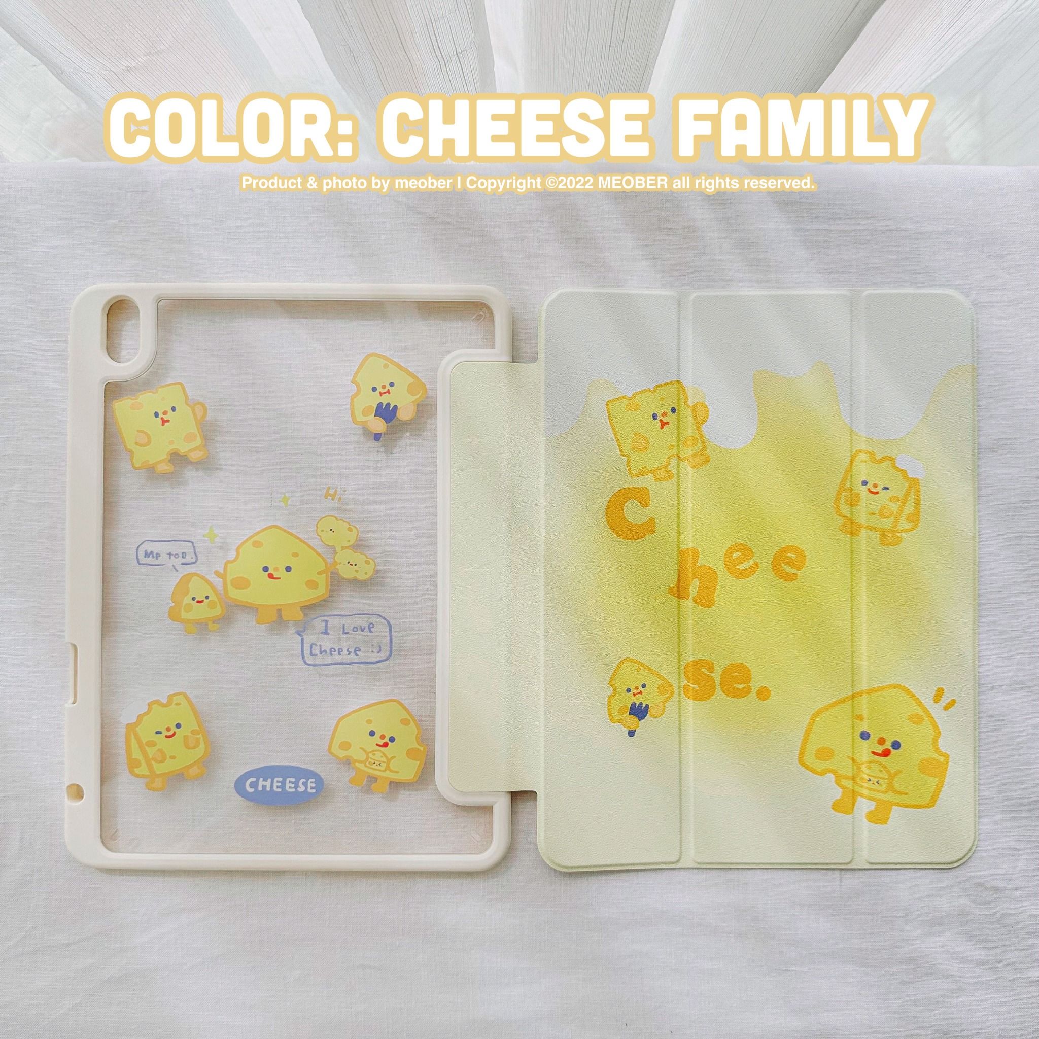  [Premium] Bao da cover iPad Cute Acrylic, phối màu pastel, in 3D hoạ tiết nổi & chống ố Cover iPad Gen 7 8 9, Air 4 5 6, Pro 11 12.9 