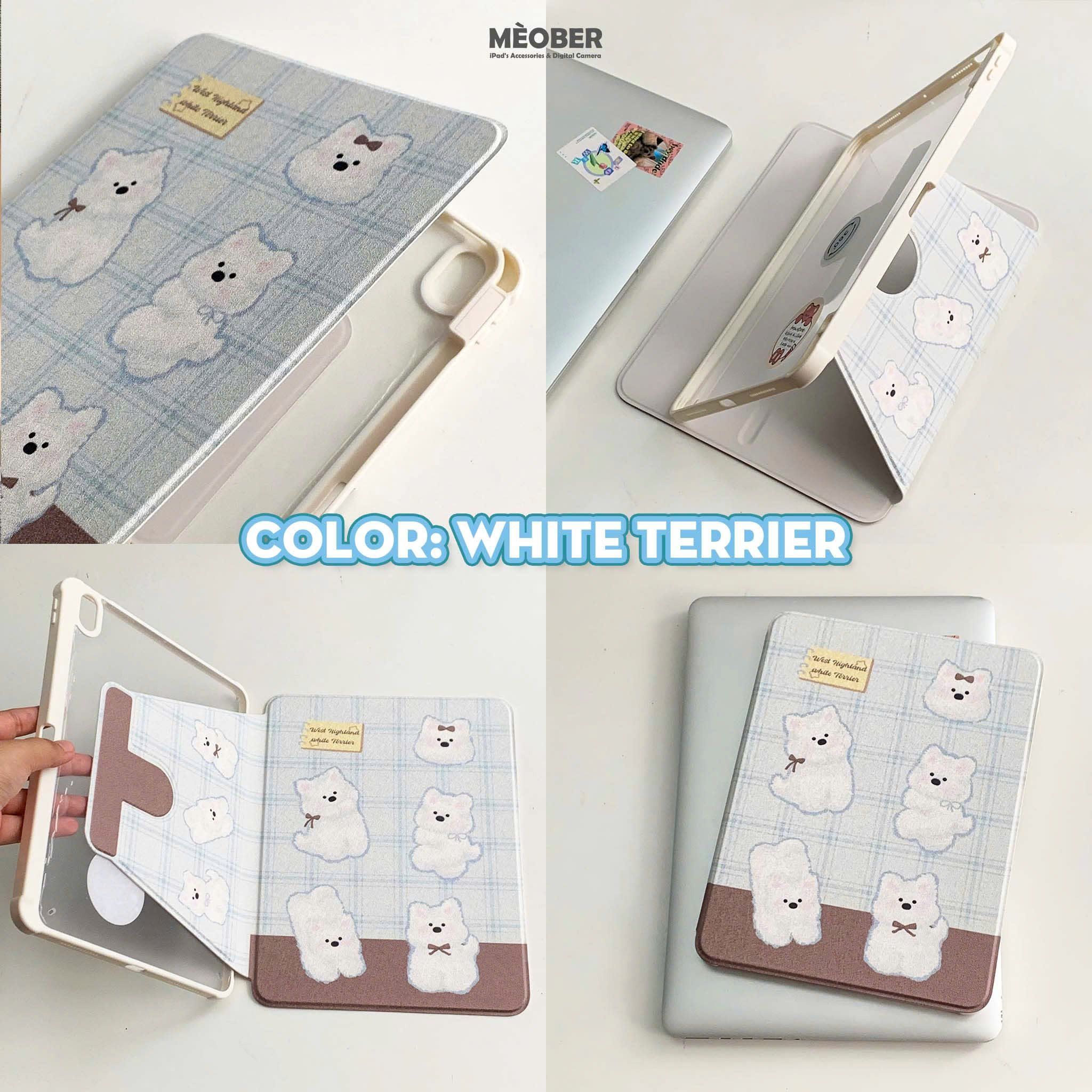  [Premium] Bao da Xoay iPad Cute Acrylic, phối màu pastel, in hoạ tiết & lưng chống ố Cover iPad Gen 7 8 9, Air 4 5 6, Pro 11 12.9 