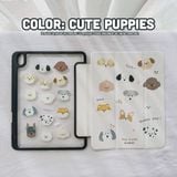  [Premium] Bao da cover iPad Cute Acrylic, phối màu pastel, in 3D hoạ tiết nổi & chống ố Cover iPad Gen 7 8 9, Air 4 5, Pro 11 12.9 