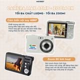  [Tặng thẻ nhớ] Máy ảnh kĩ thuật số digital mini camera v2 - quay, chụp 48MP, siêu mỏng nhỏ gọn 