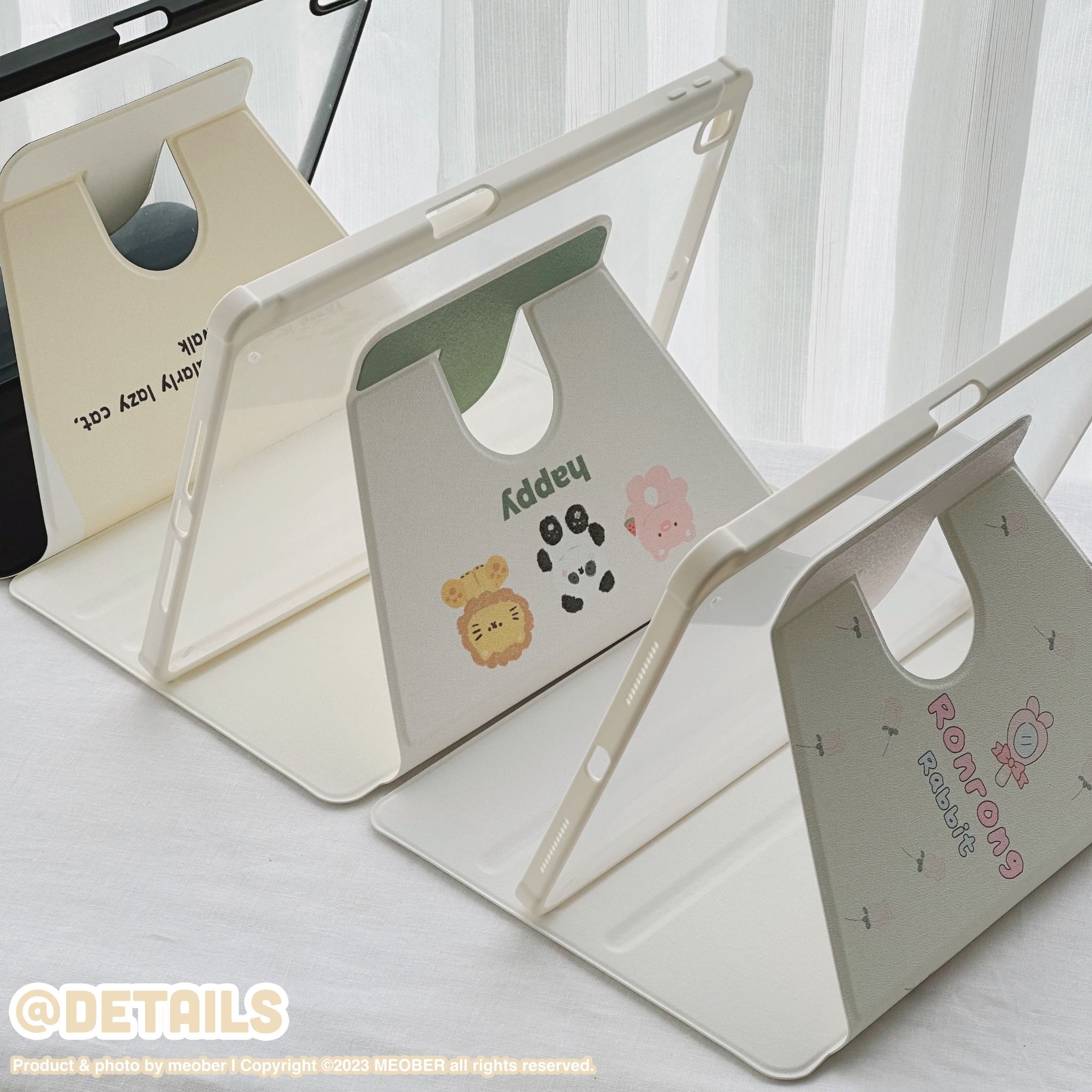  [Premium] Bao da Xoay iPad Cute Acrylic, phối màu pastel, in hoạ tiết & lưng chống ố Cover iPad Gen 7 8 9, Air 4 5 6, Pro 11 12.9 
